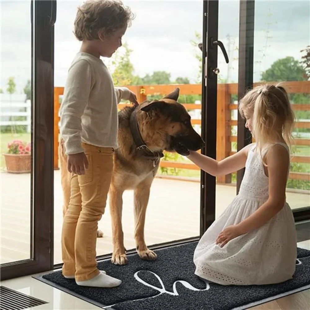 Hello Door Mat Durable Low Profile Floor Mat Non Slip Indoor Outdoor 32x20 Rug